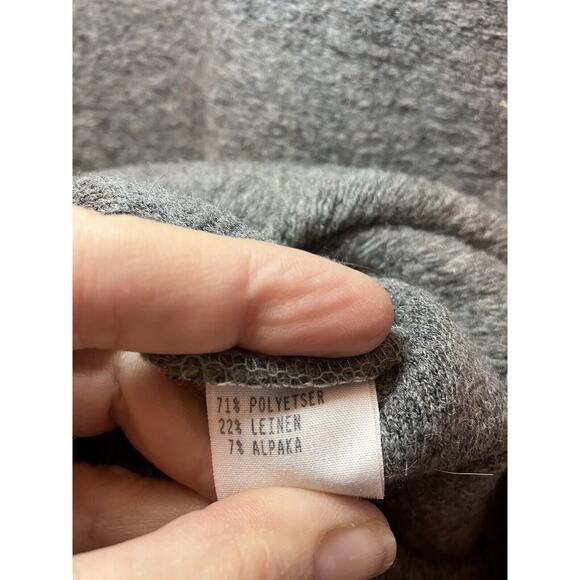 ALPENLAND Sport Mens Gray 1/4 Zip pullover Poly/Wool/Linen Blend Medium - Picture 9 of 14